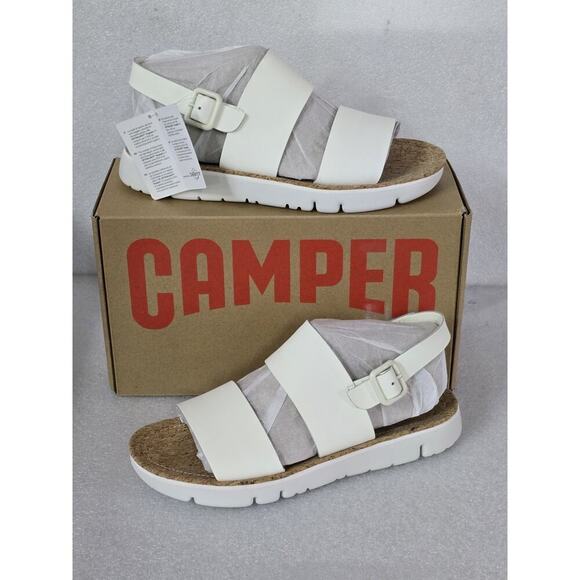 CAMPER Women's NEW Oruga Slingback Strap Sandals Open Toe Leather Summer Shoes 9 - Picture 1 of 5